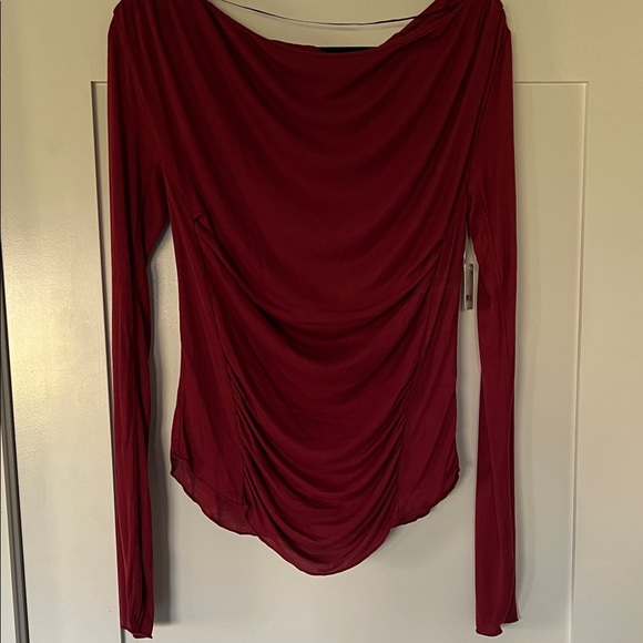 Free People shirred  Long Sleeve Top M-L - Picture 2 of 4